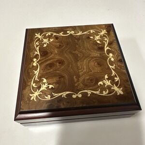 Notturno‎ Intarsio Inlaid Wood Box Made In Italy 4x4